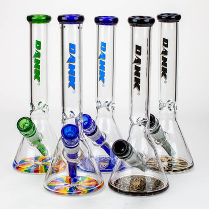 12" DANK 5 mm Thick beaker bong with thick base_0