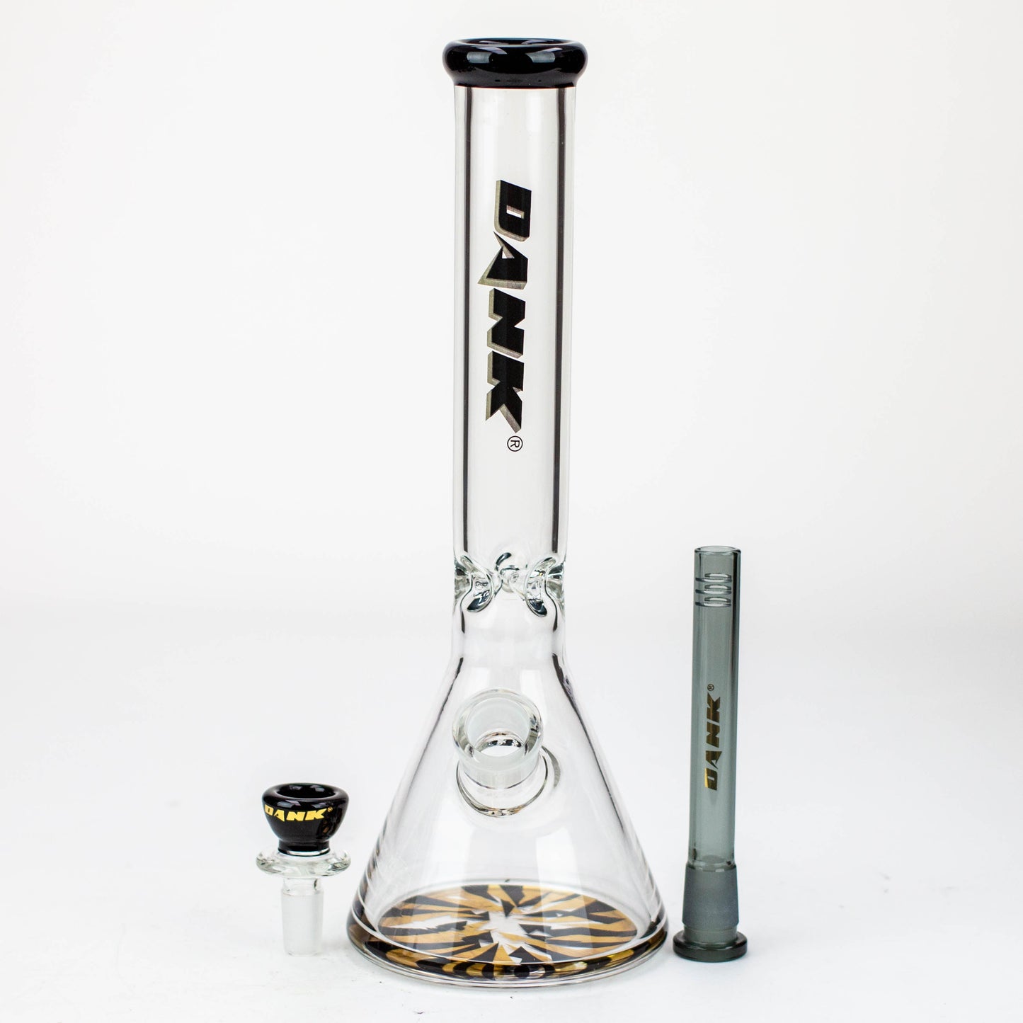 12" DANK 5 mm Thick beaker bong with thick base_10
