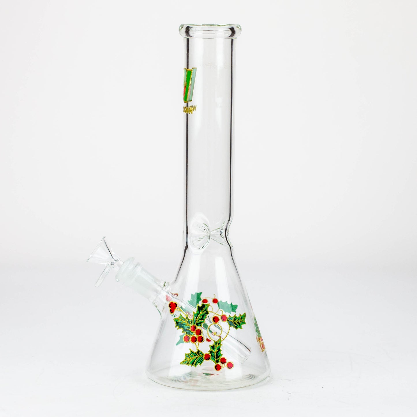 WellCann - 12" glass water bong with Christmas Design_3