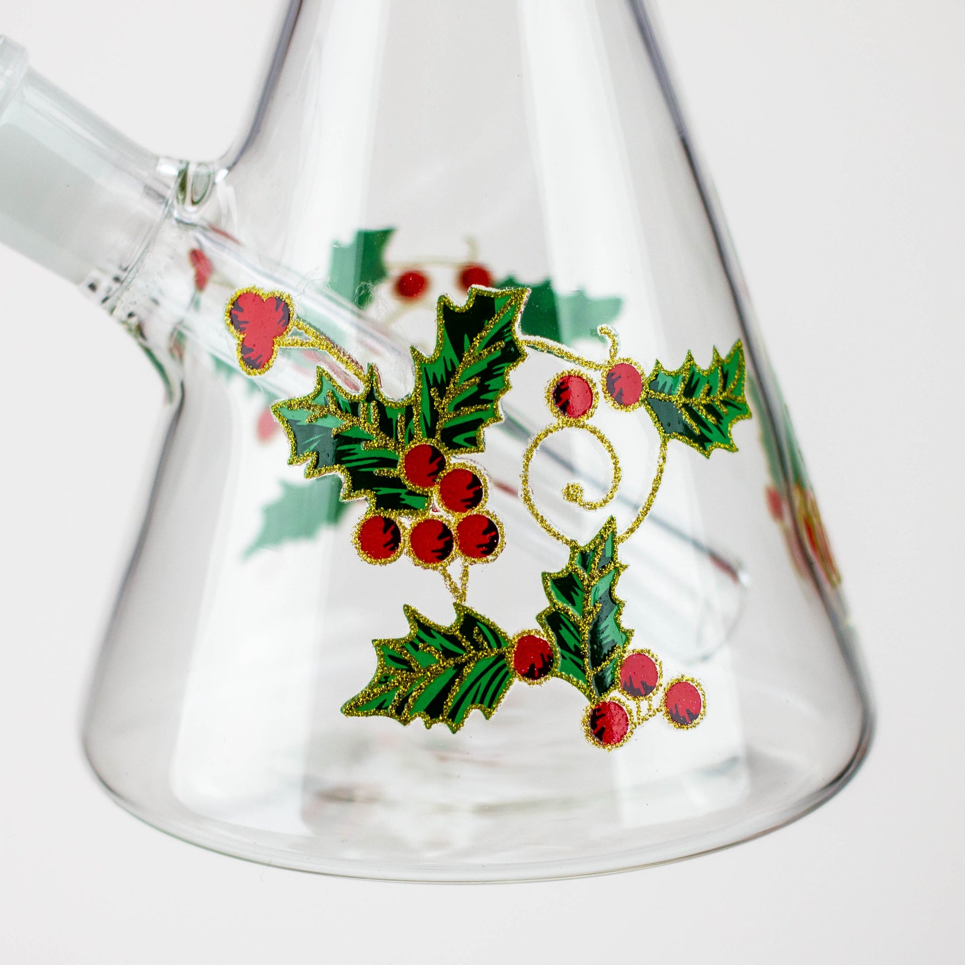 WellCann - 12" glass water bong with Christmas Design_1
