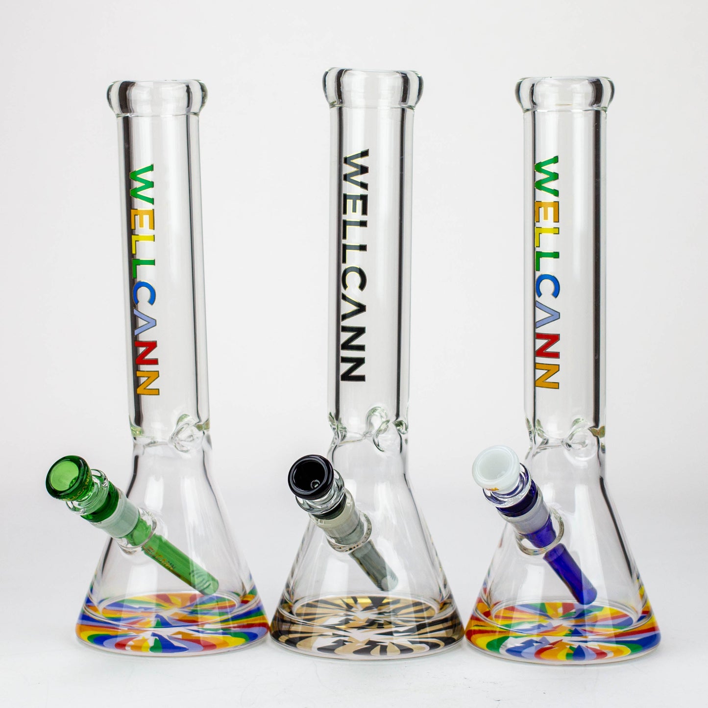 WellCann - 14" 7 mm Thick beaker bong with thick decal base_0