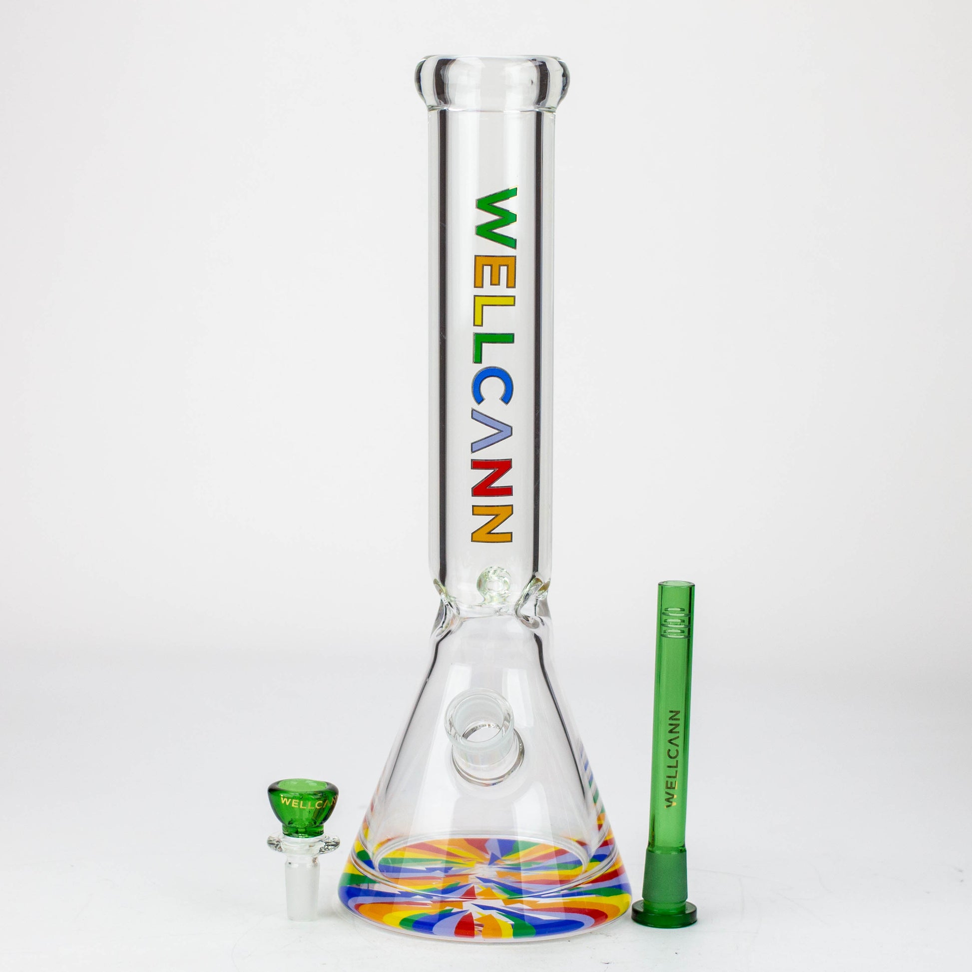 WellCann - 14" 7 mm Thick beaker bong with thick decal base_2
