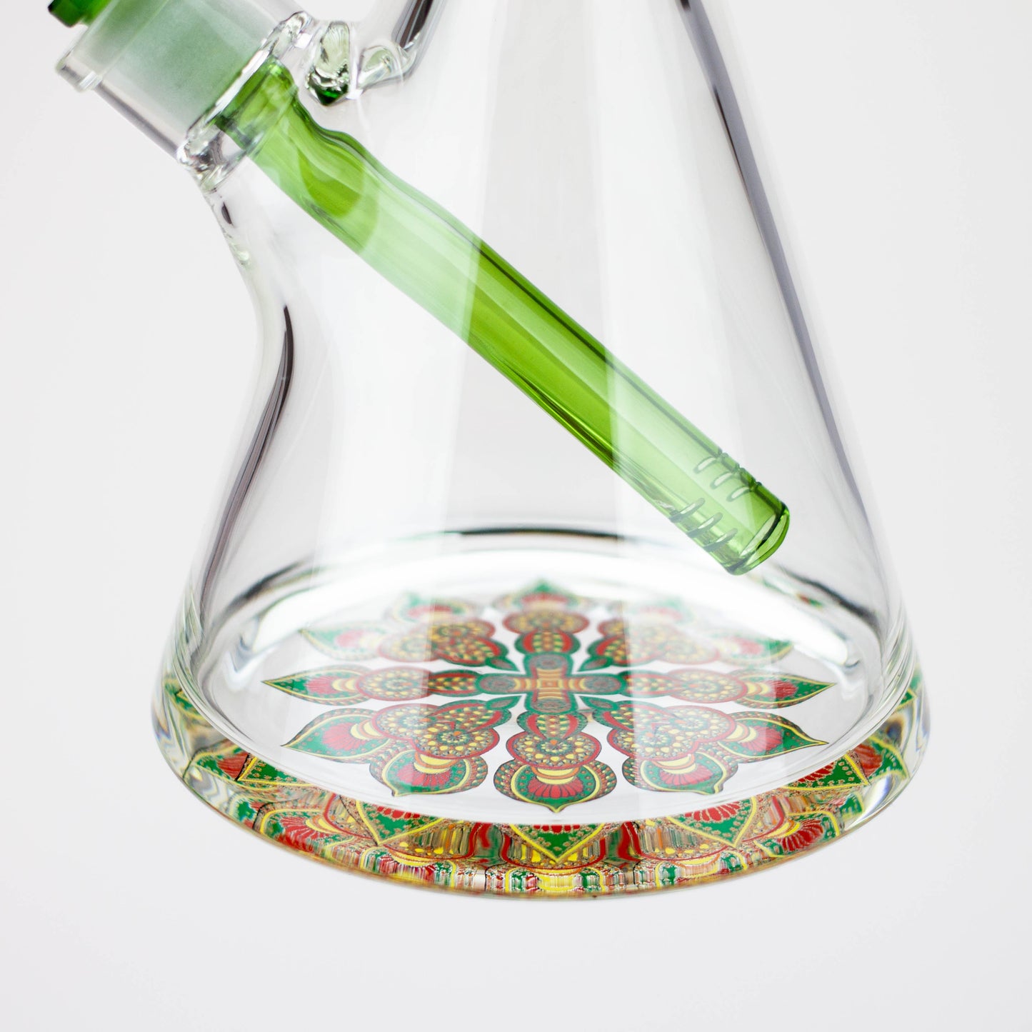 18" Spark 9 mm glass water bong with thick base_4