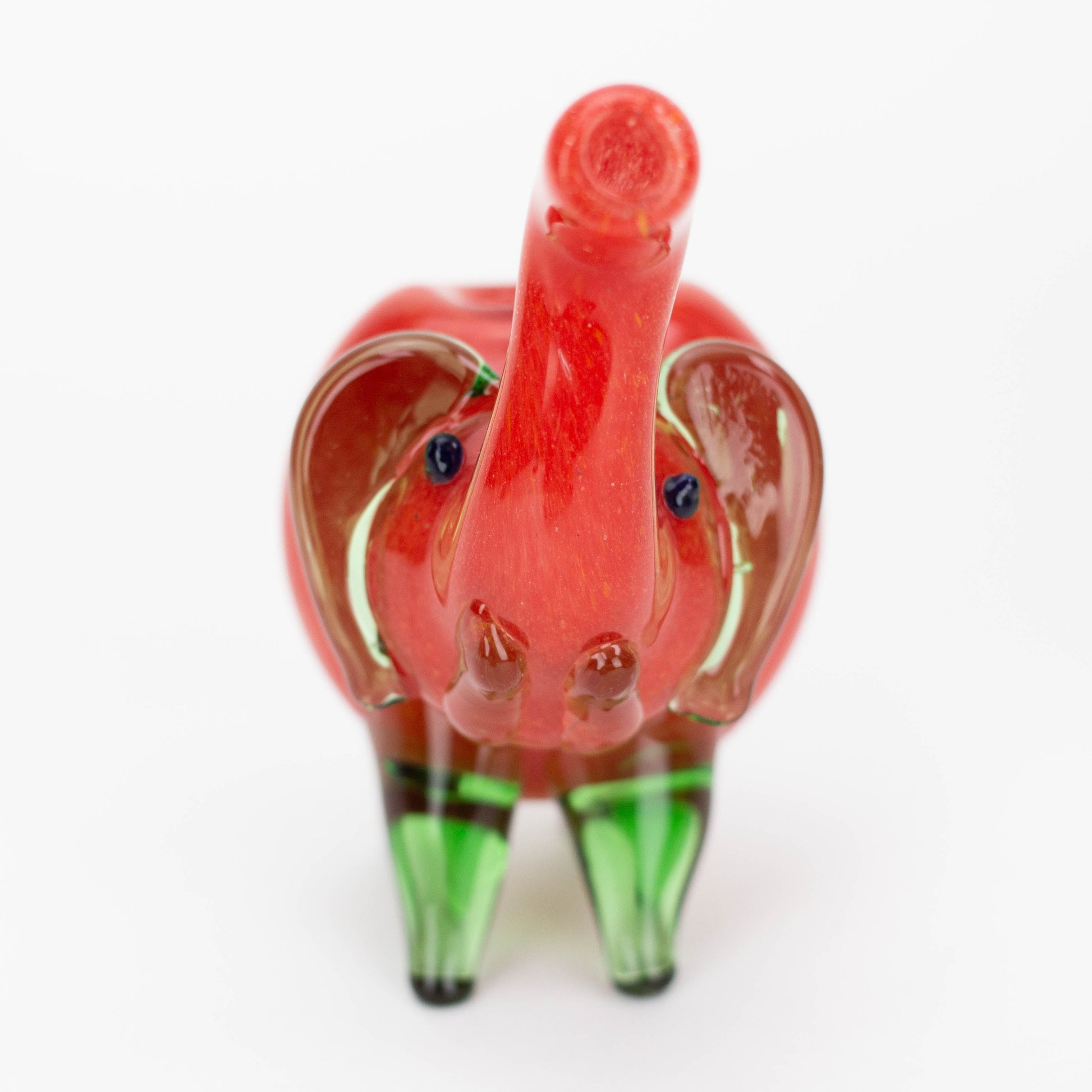 Standing XL elephant glass hand pipe-Solid Color_5