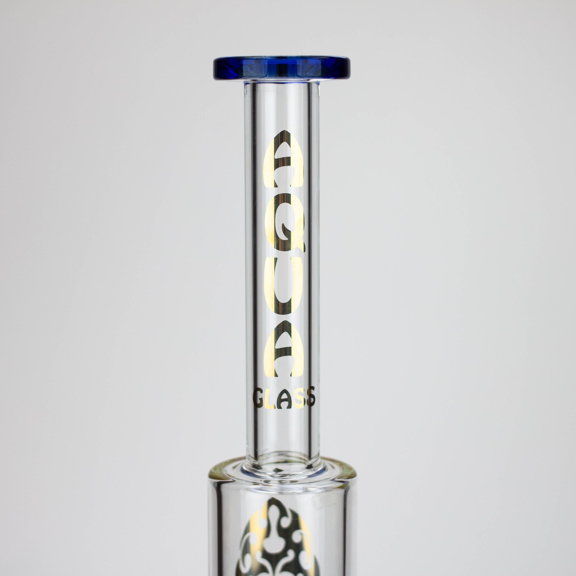 18" AQUA Glass Dual joint showerhead pecolator glass water bong [AQUA105]_10