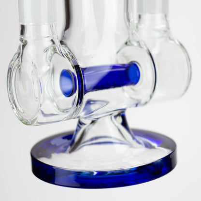 18" AQUA Glass Dual joint showerhead pecolator glass water bong [AQUA105]_2