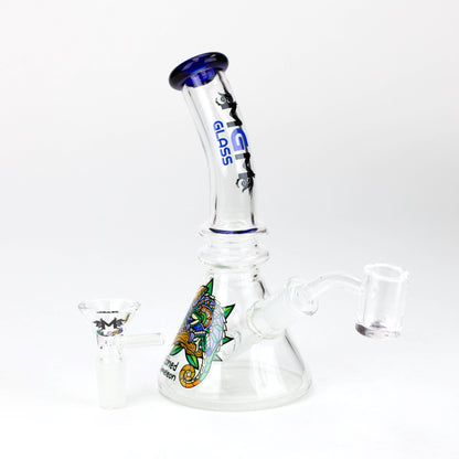 6.3" MGM Glass 2-in-1 bubbler with Graphic [C2671]_7