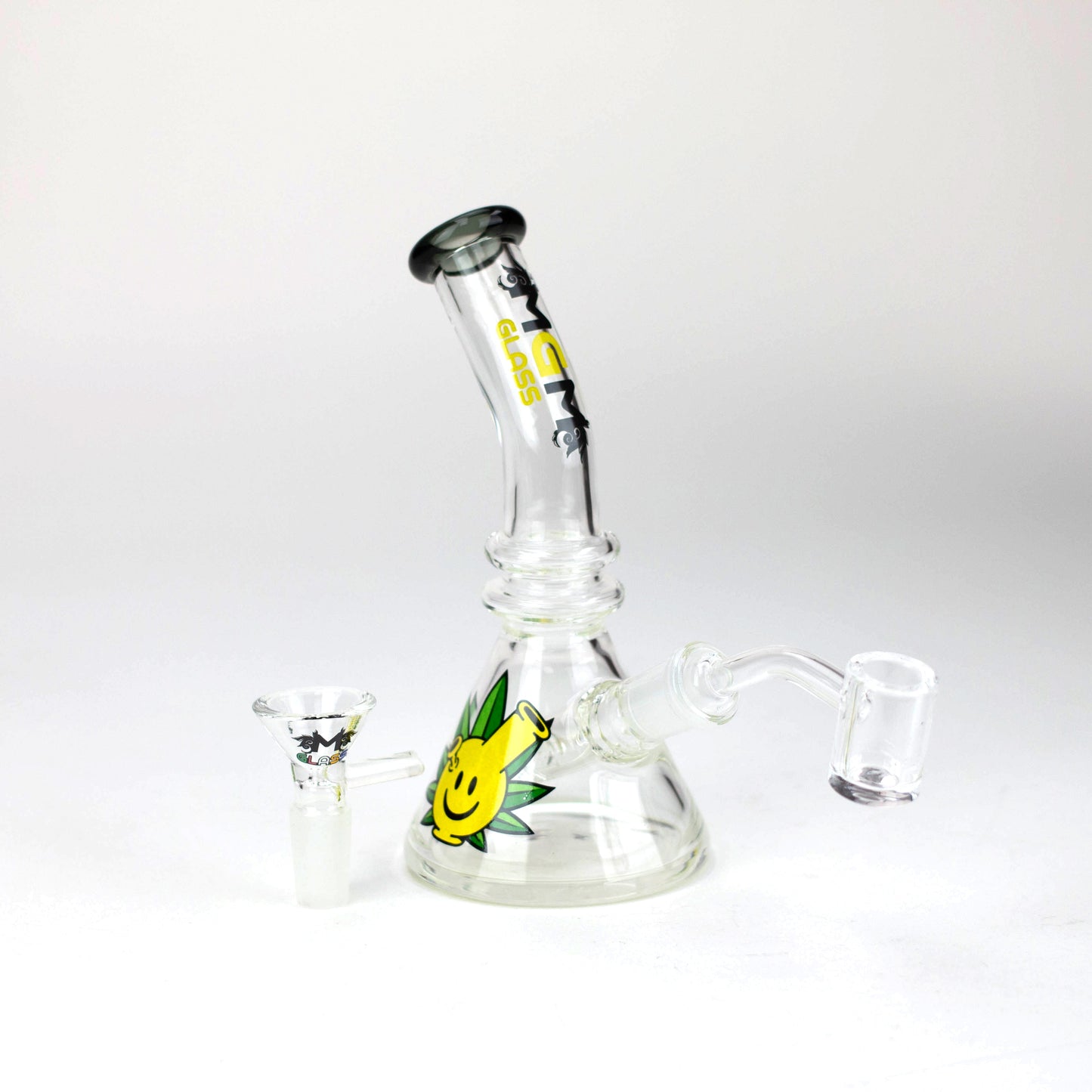 6.3" MGM Glass 2-in-1 bubbler with Graphic [C2671]_8
