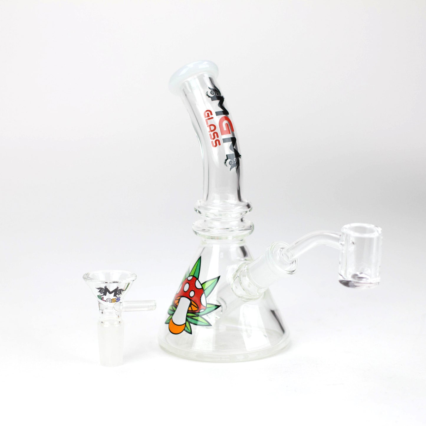 6.3" MGM Glass 2-in-1 bubbler with Graphic [C2671]_10
