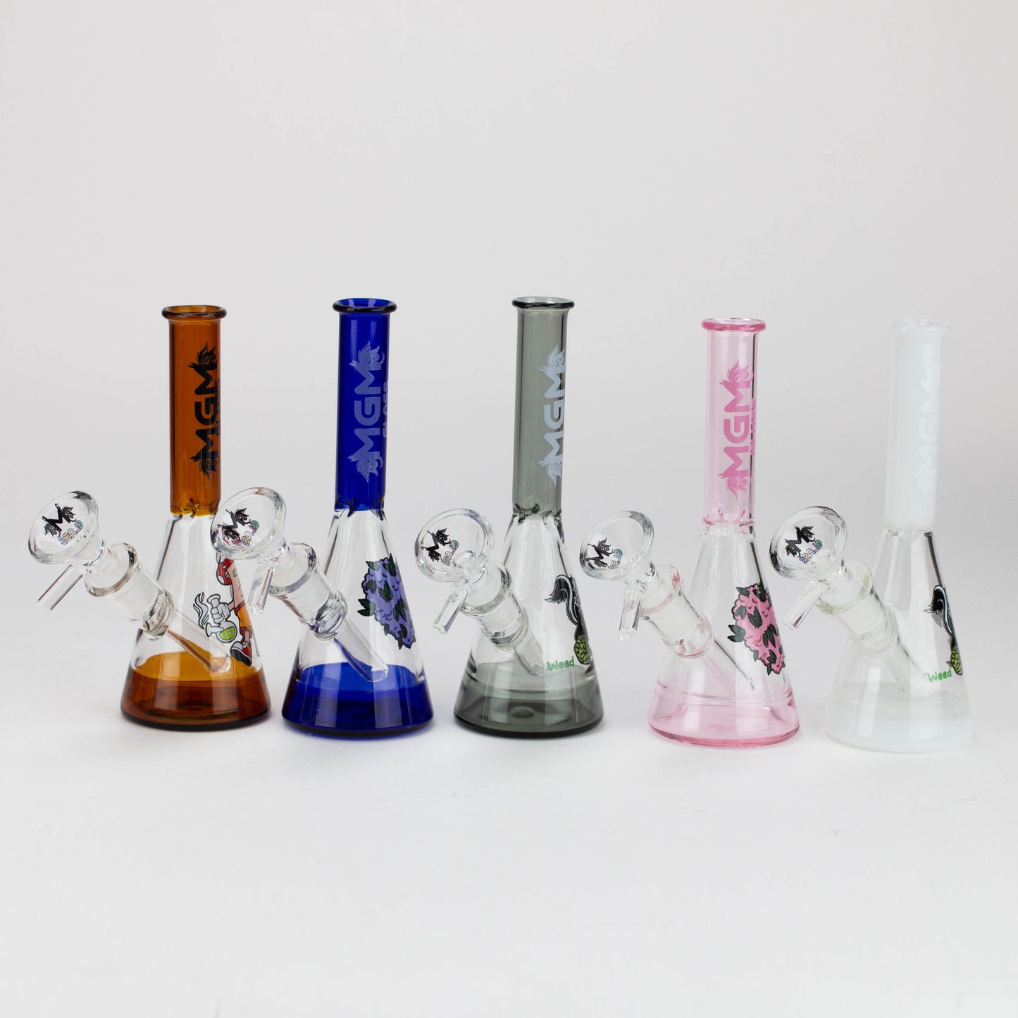 5.9" MGM Glass 2-in-1 bubbler with Logo [C5005]_4