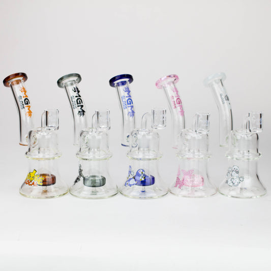 6.9" MGM Glass 2-in-1 bubbler with graphic [C2678]_0