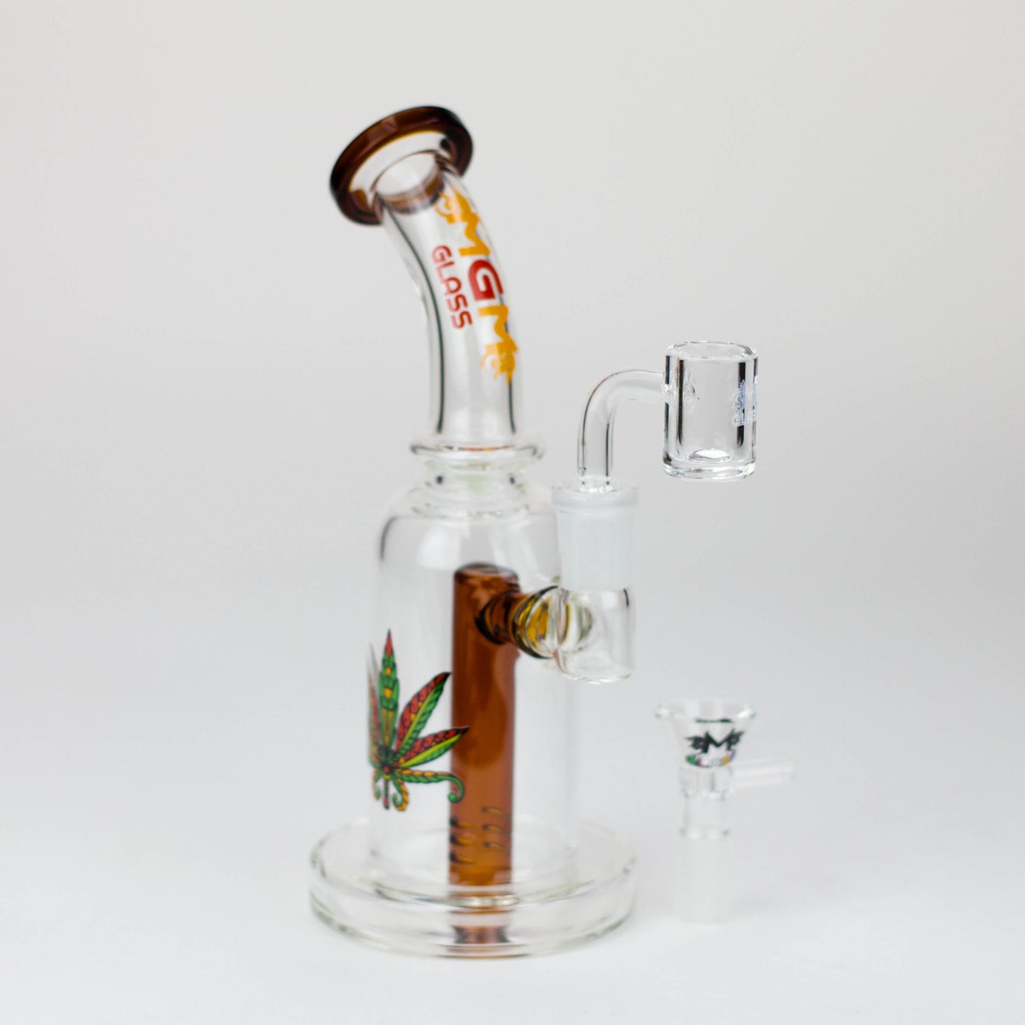 5.7" MGM Glass 2-in-1 bubbler with graphic [C2677]_6
