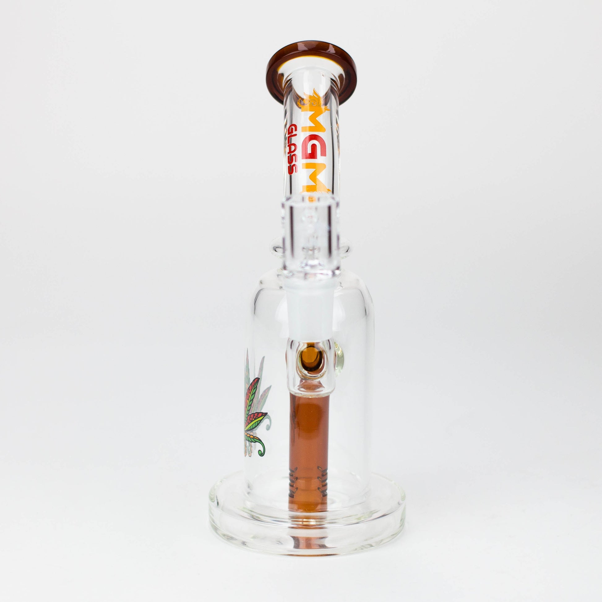 5.7" MGM Glass 2-in-1 bubbler with graphic [C2677]_1