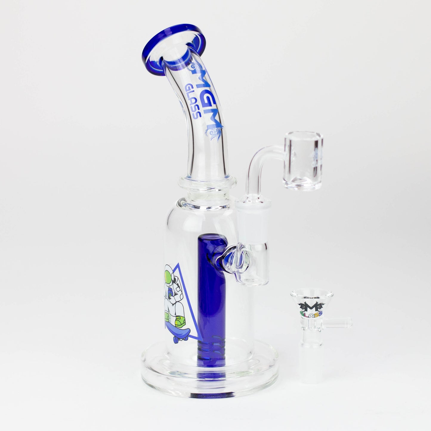 5.7" MGM Glass 2-in-1 bubbler with graphic [C2677]_7