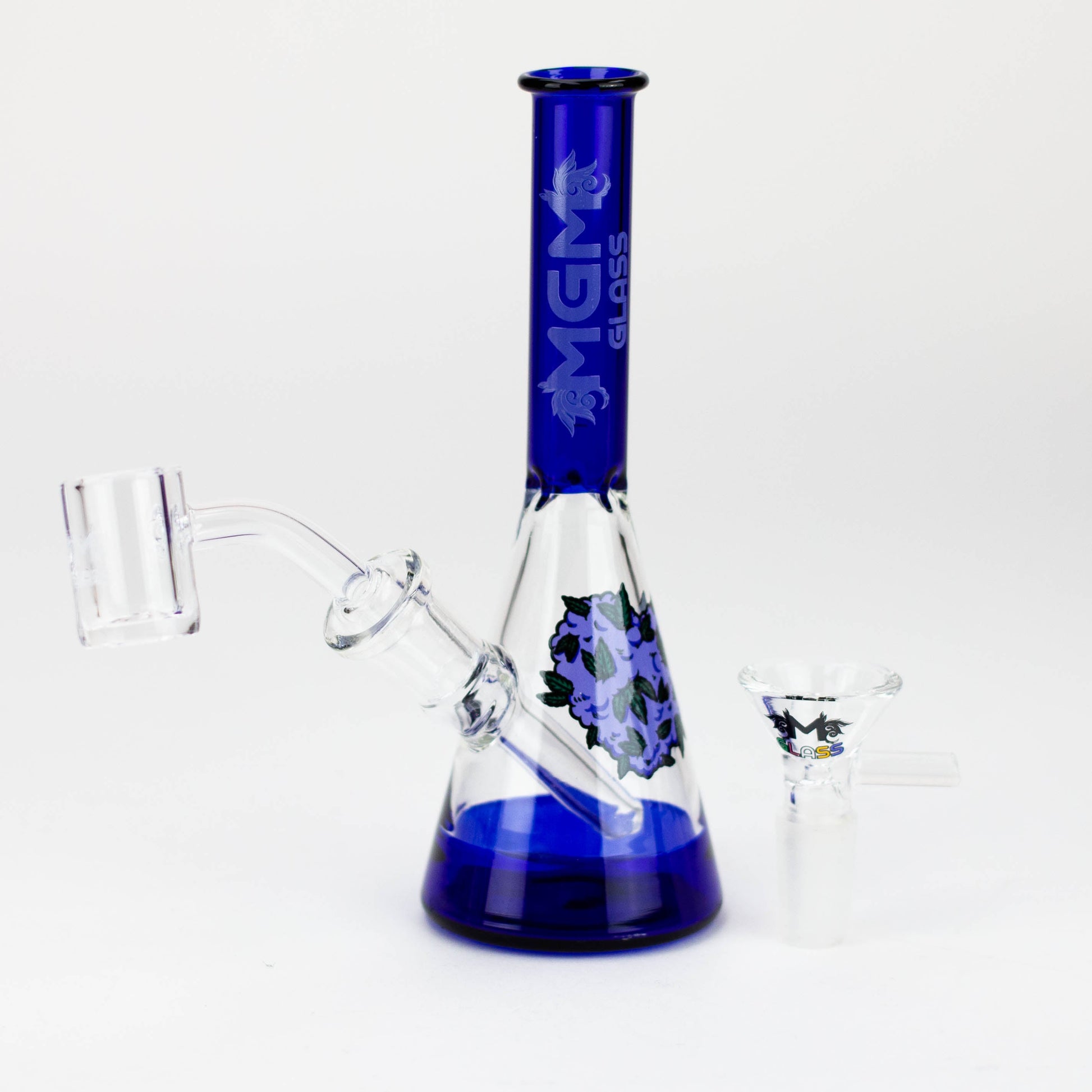 5.9" MGM Glass 2-in-1 bubbler with Logo [C5005]_6