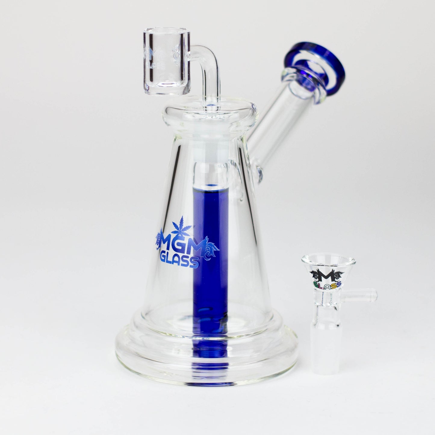 5.7" MGM Glass 2-in-1 bubbler with logo [C2676]_7