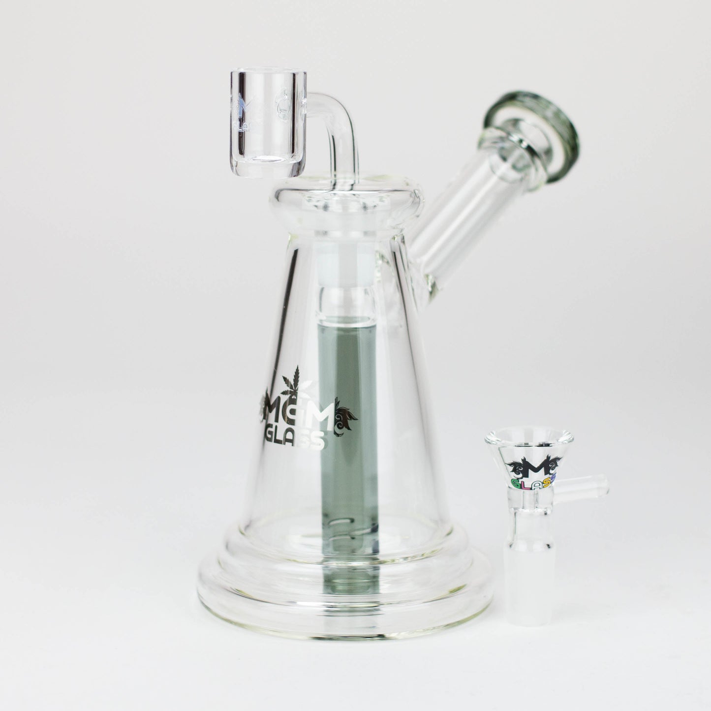 5.7" MGM Glass 2-in-1 bubbler with logo [C2676]_8