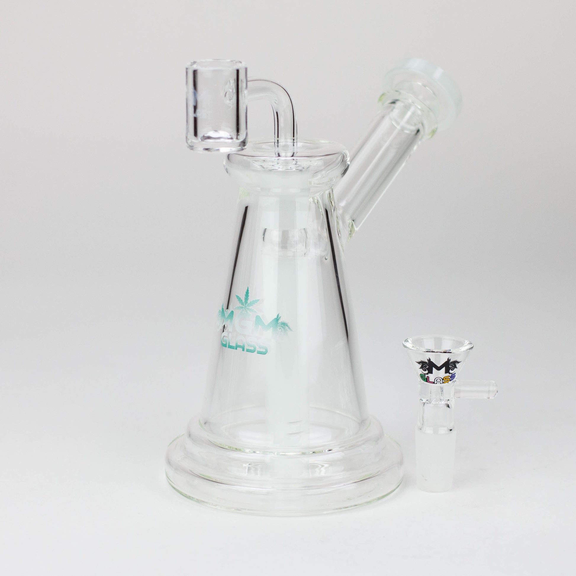 5.7" MGM Glass 2-in-1 bubbler with logo [C2676]_10