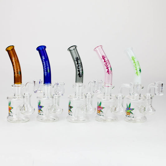 6.7" MGM Glass 2-in-1 bubbler with Logo [C5004]_0