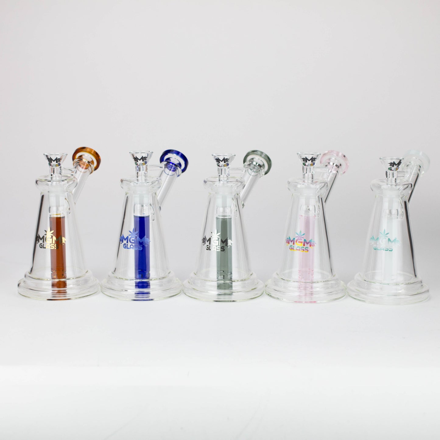 5.7" MGM Glass 2-in-1 bubbler with logo [C2676]_5