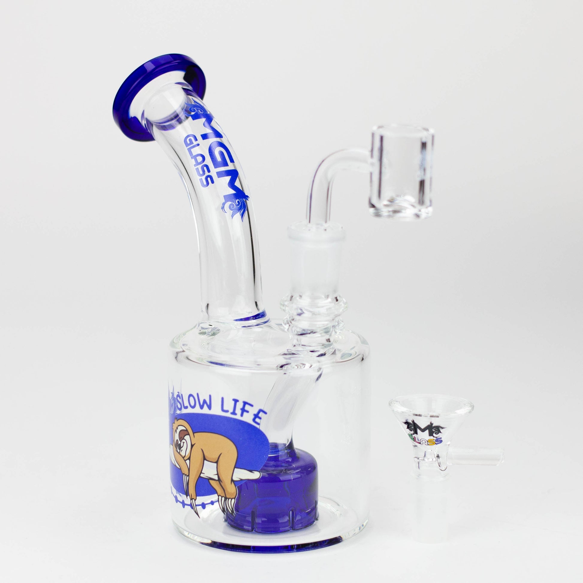 6.7" MGM Glass 2-in-1 bubbler with graphic [C2675]_6