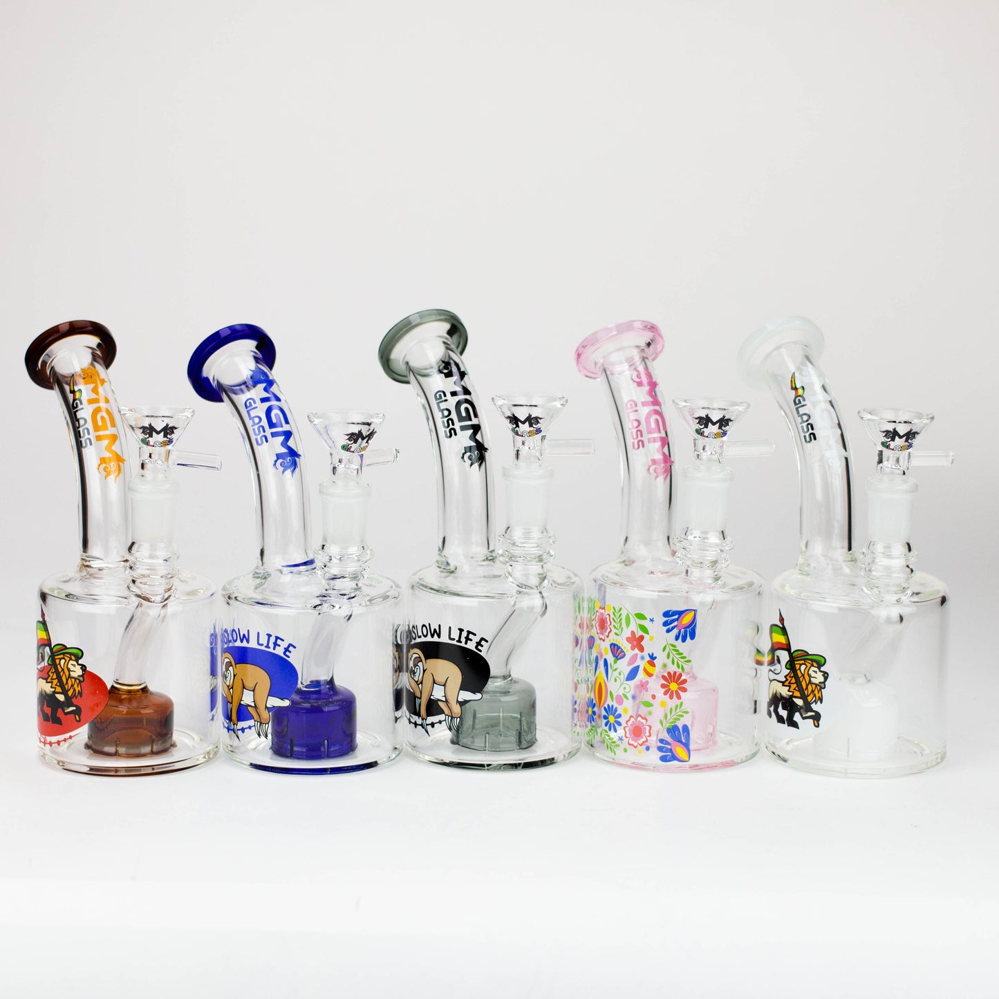 6.7" MGM Glass 2-in-1 bubbler with graphic [C2675]_4