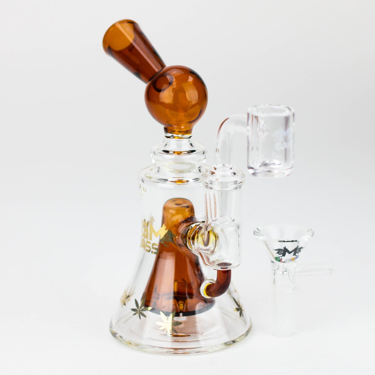 5.7" MGM Glass 2-in-1 bubbler with Logo [C2674]_6