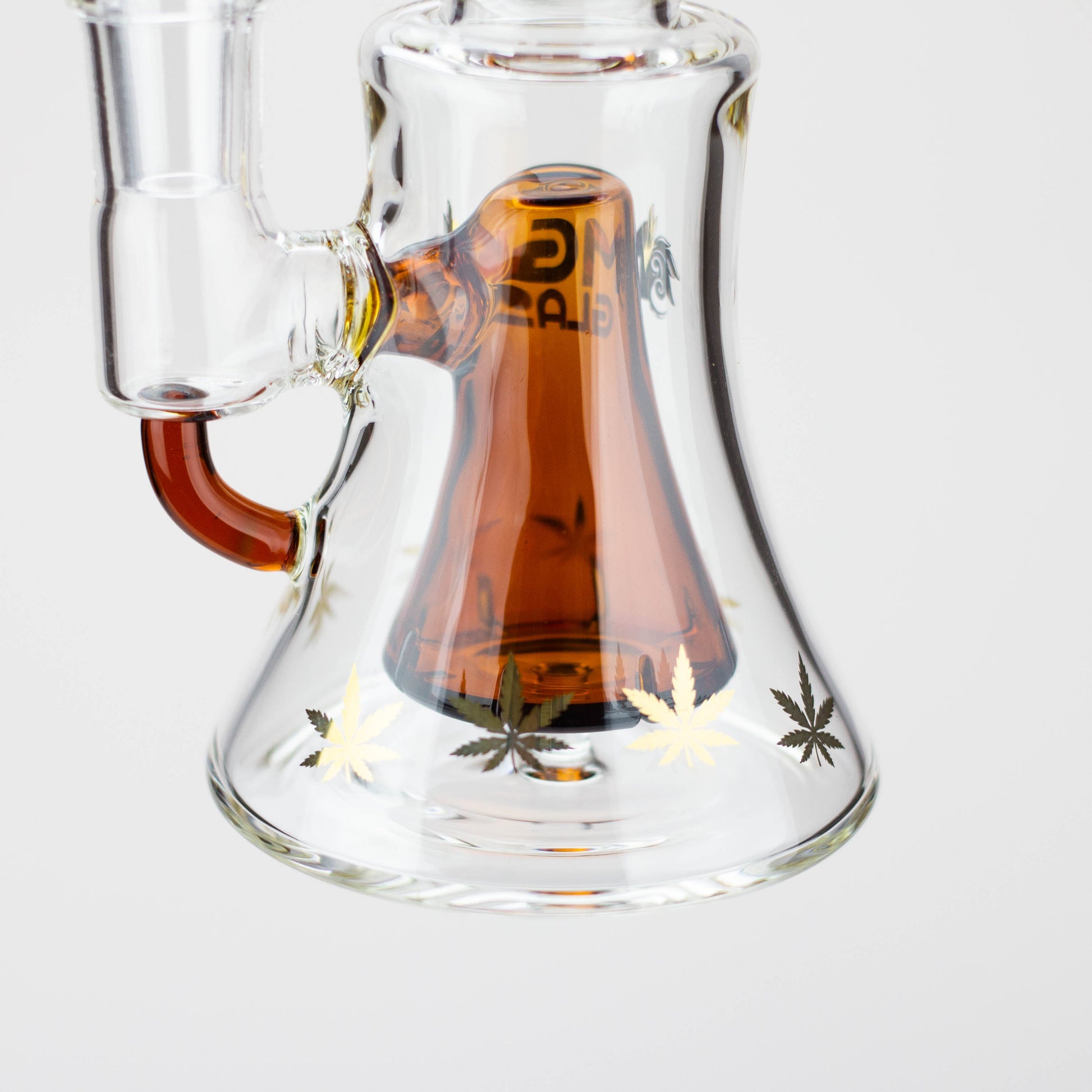 5.7" MGM Glass 2-in-1 bubbler with Logo [C2674]_2