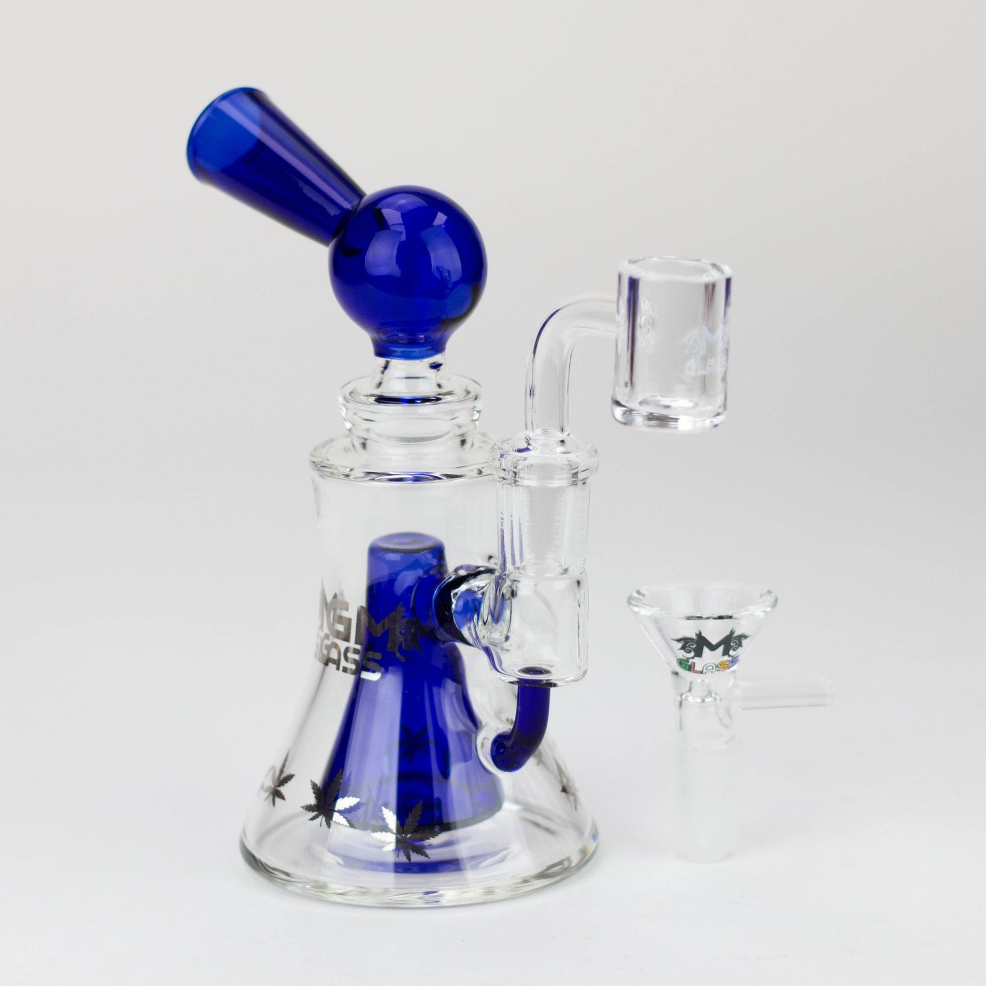 5.7" MGM Glass 2-in-1 bubbler with Logo [C2674]_7