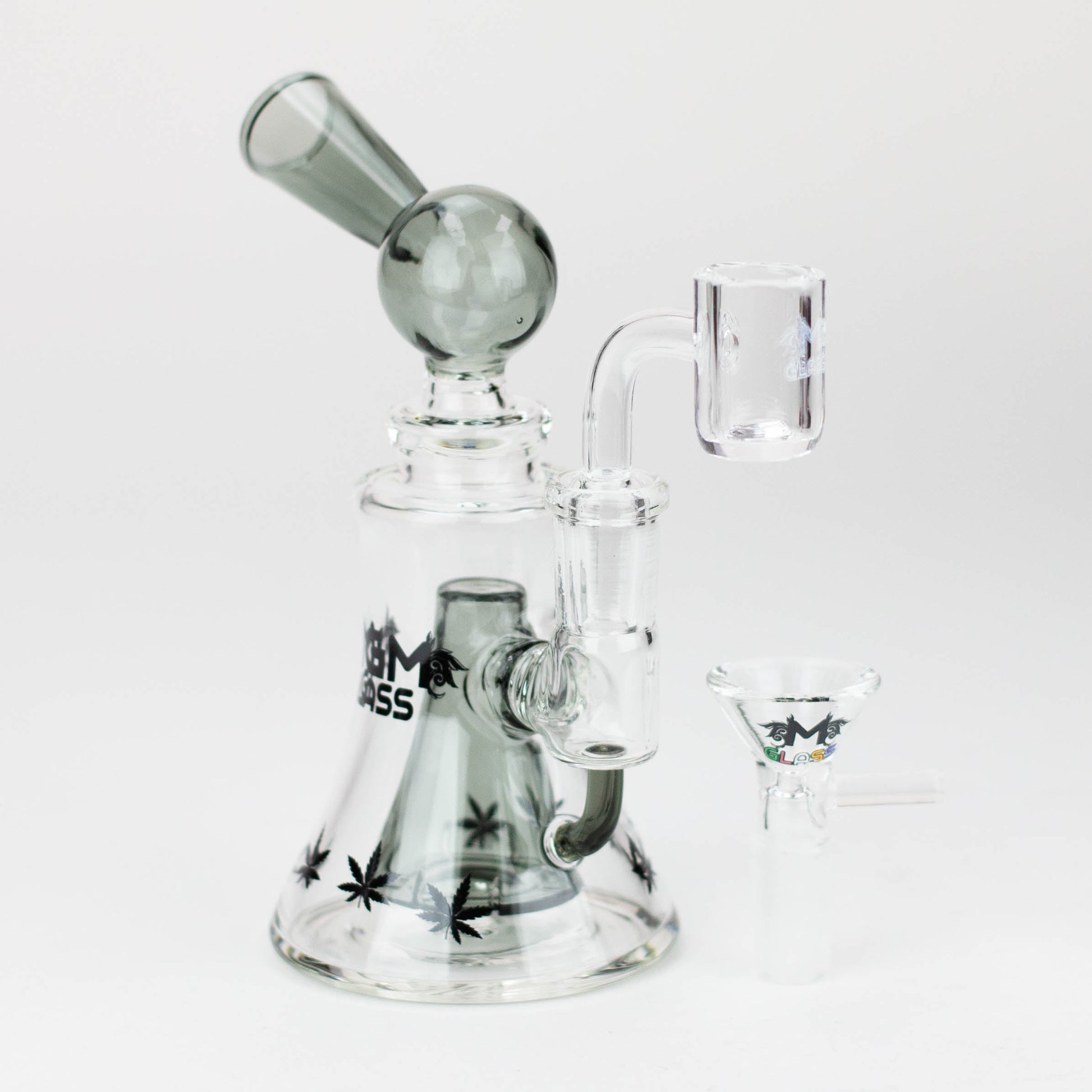 5.7" MGM Glass 2-in-1 bubbler with Logo [C2674]_8