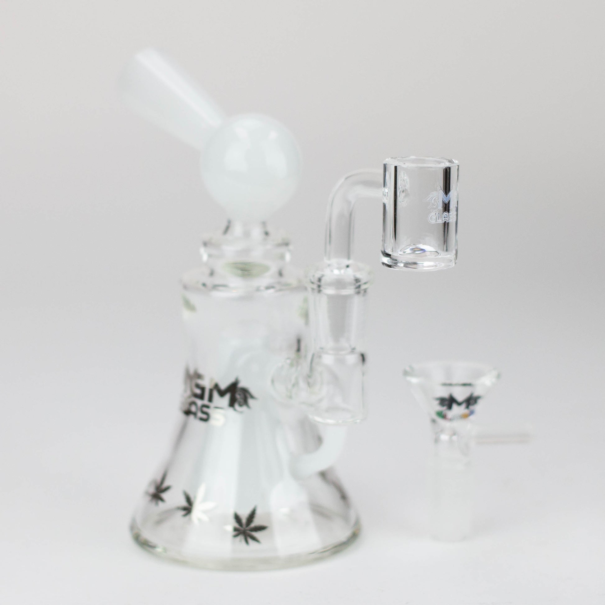 5.7" MGM Glass 2-in-1 bubbler with Logo [C2674]_10