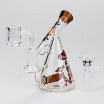 4.5" MGM Glass 2-in-1 bubbler with Graphic [C2672]_7