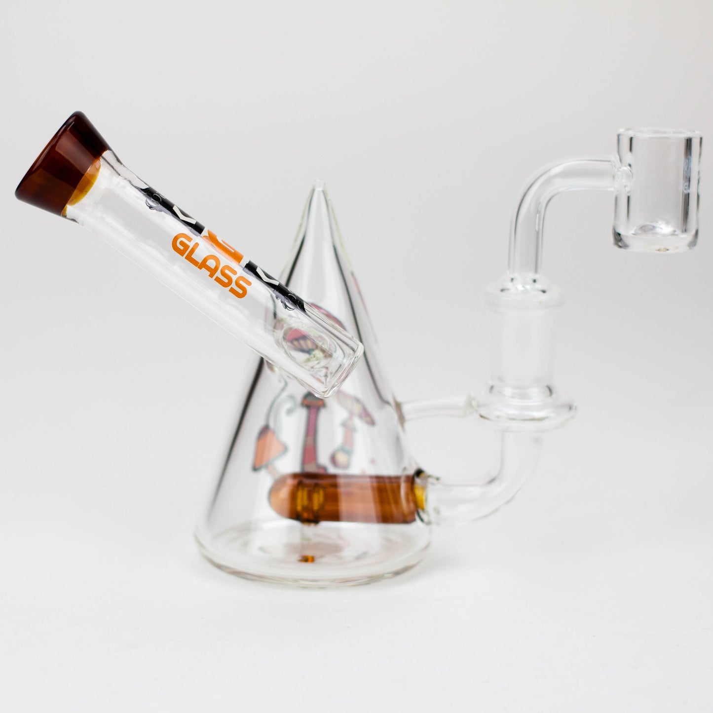 4.5" MGM Glass 2-in-1 bubbler with Graphic [C2672]_1