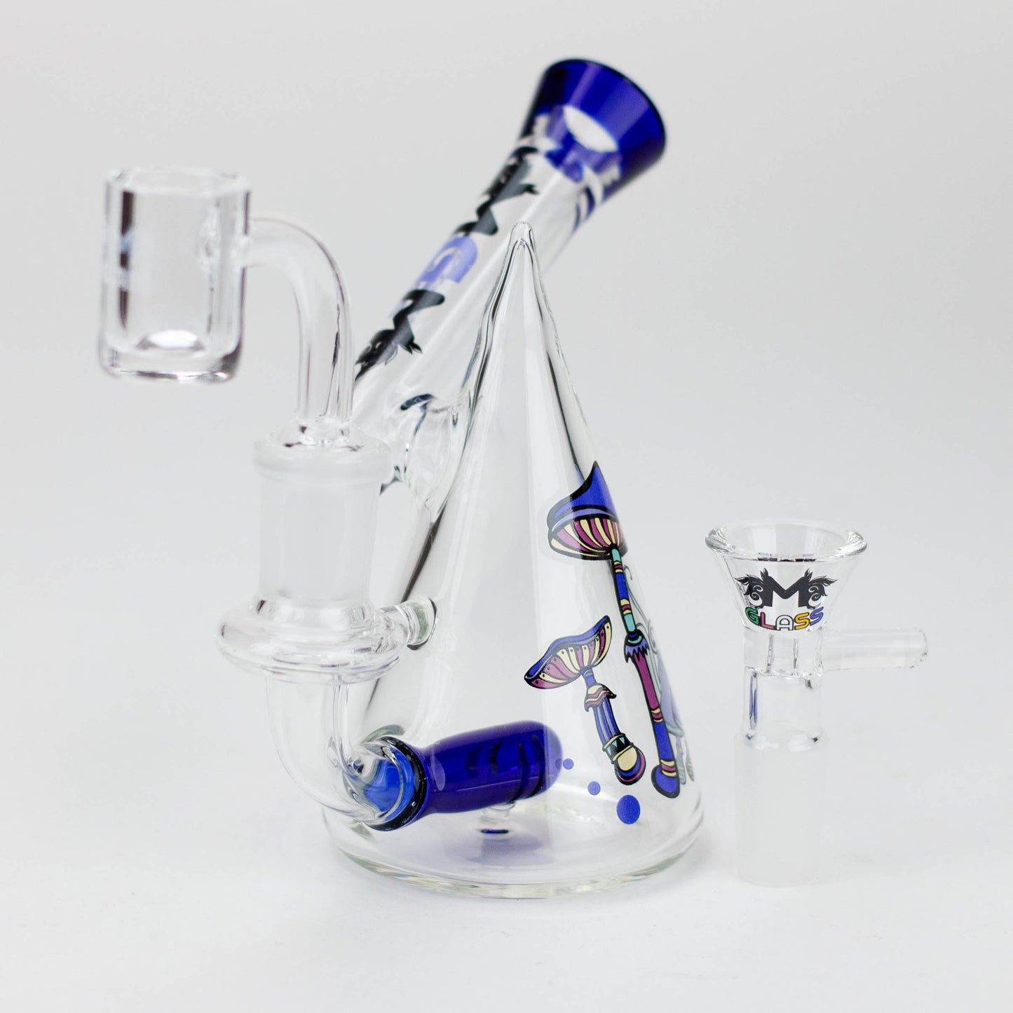 4.5" MGM Glass 2-in-1 bubbler with Graphic [C2672]_8