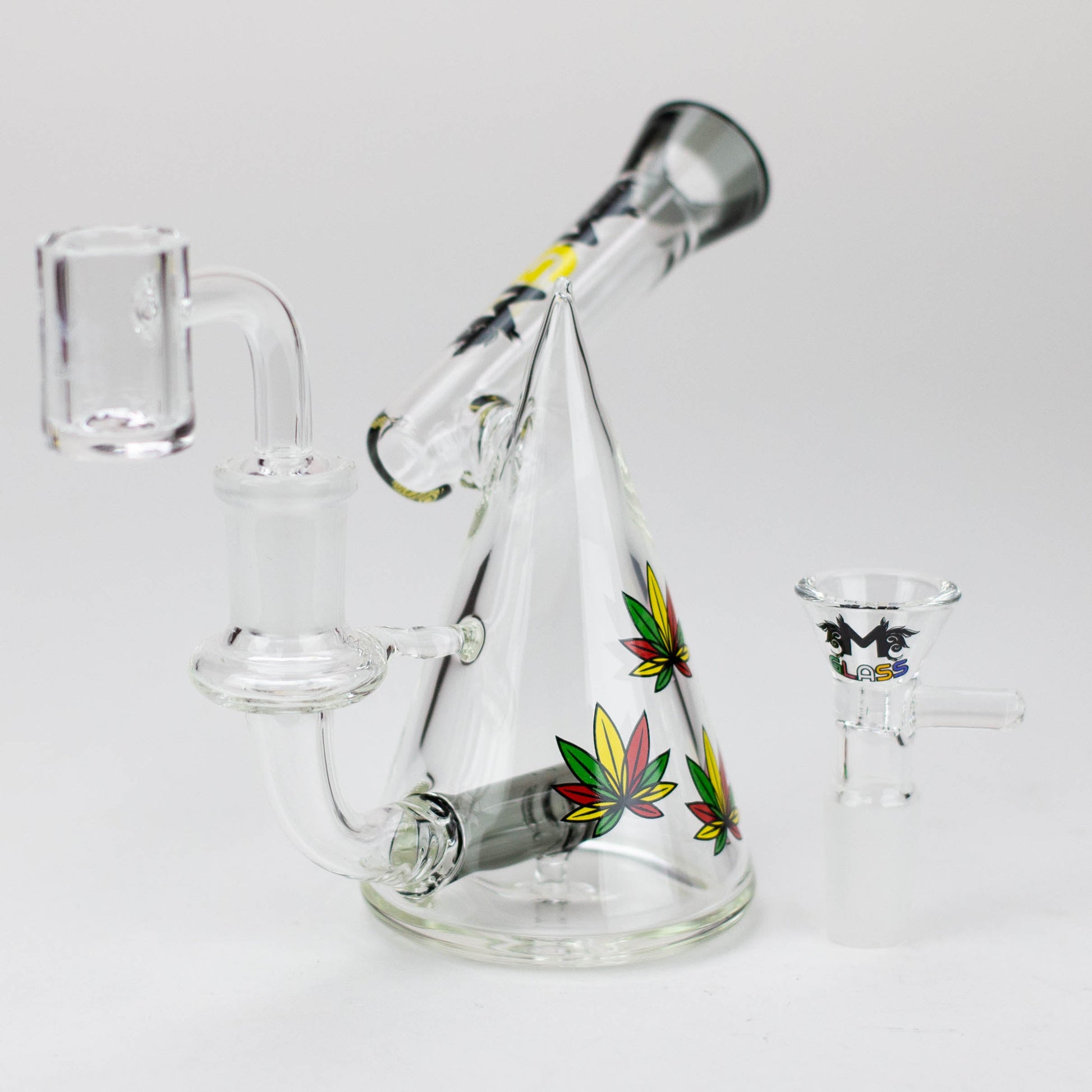 4.5" MGM Glass 2-in-1 bubbler with Graphic [C2672]_9