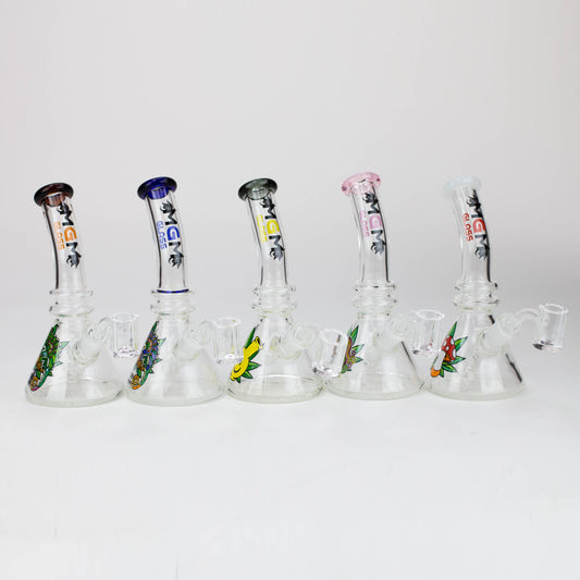6.3" MGM Glass 2-in-1 bubbler with Graphic [C2671]_0