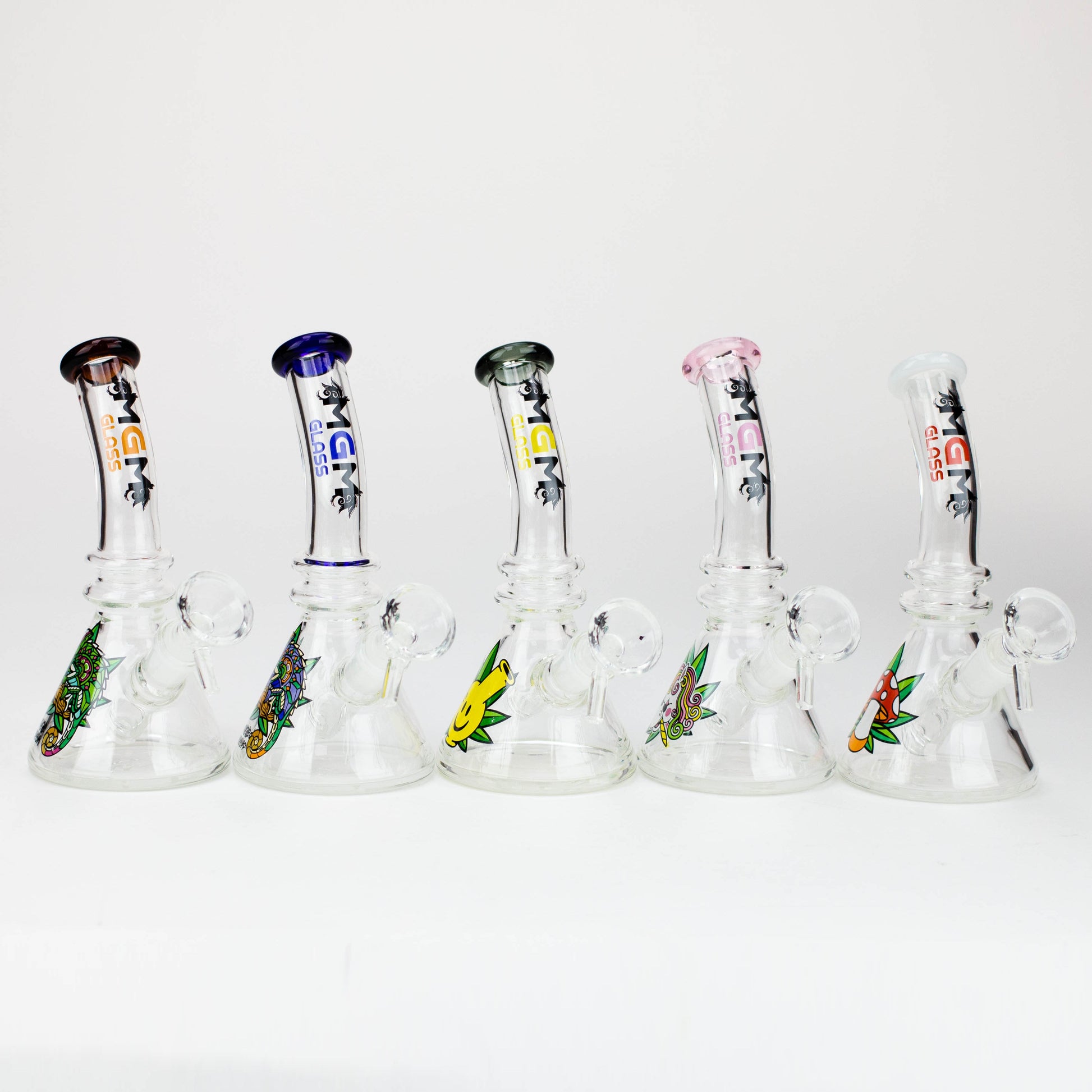 6.3" MGM Glass 2-in-1 bubbler with Graphic [C2671]_5
