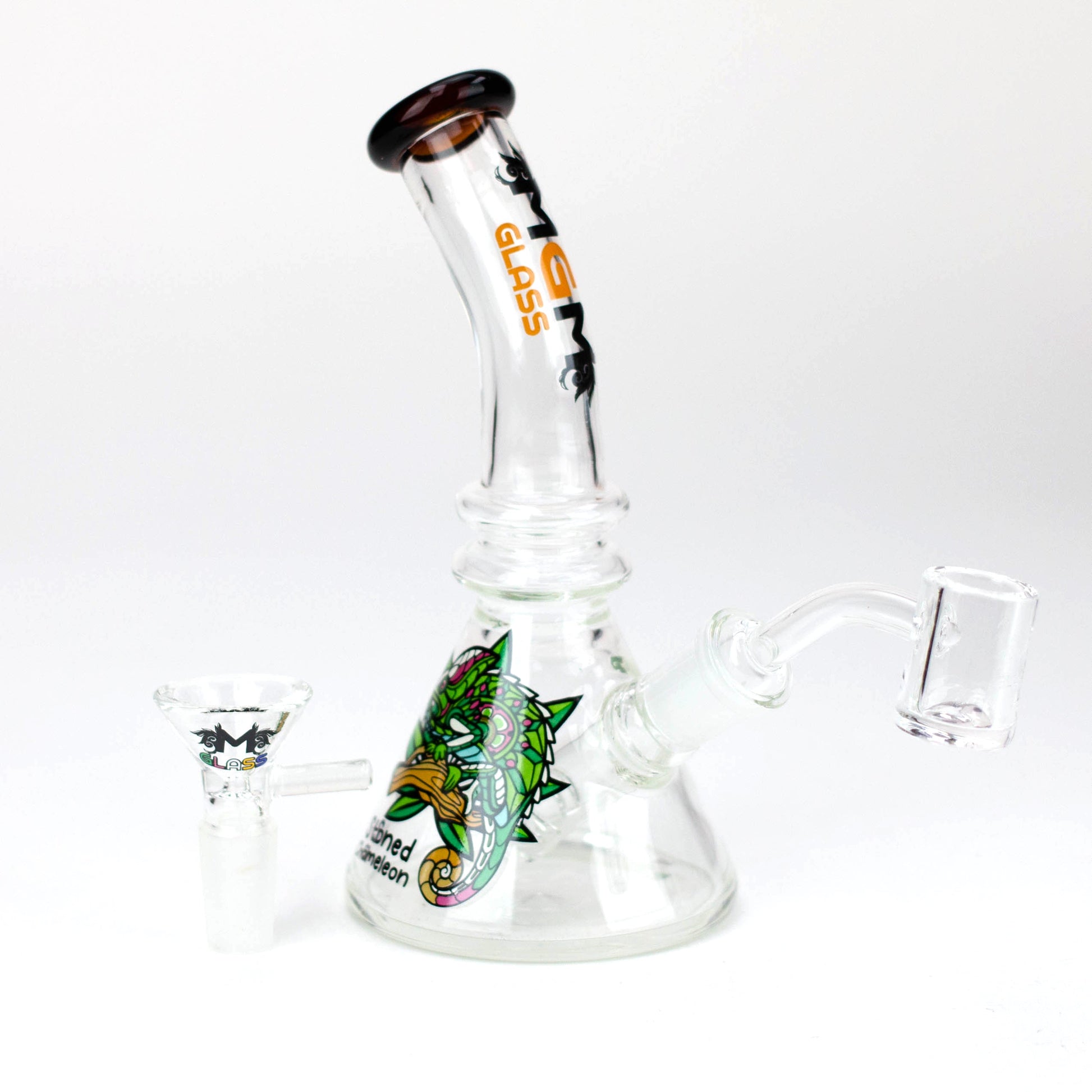 6.3" MGM Glass 2-in-1 bubbler with Graphic [C2671]_6