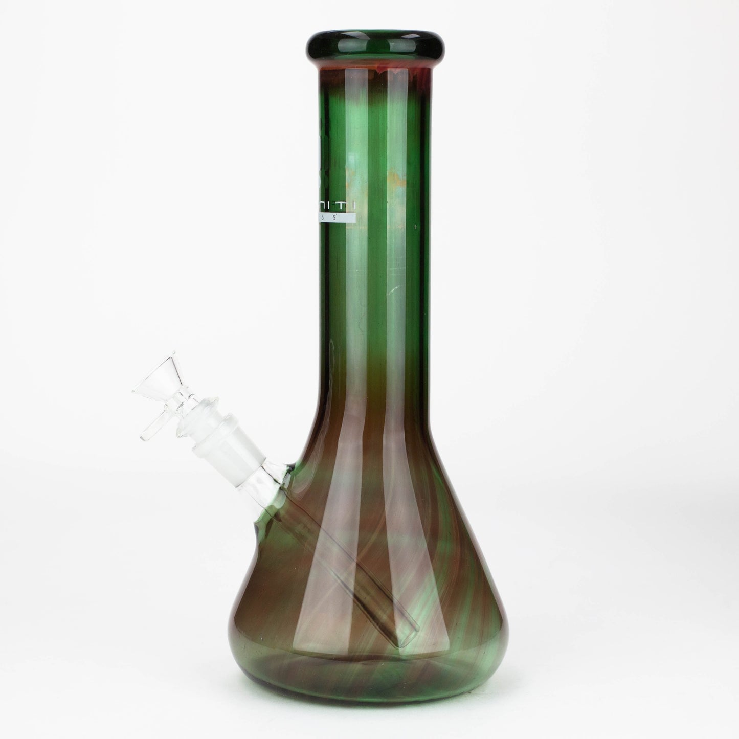 Infyniti |12' Green tube glass water bong_2
