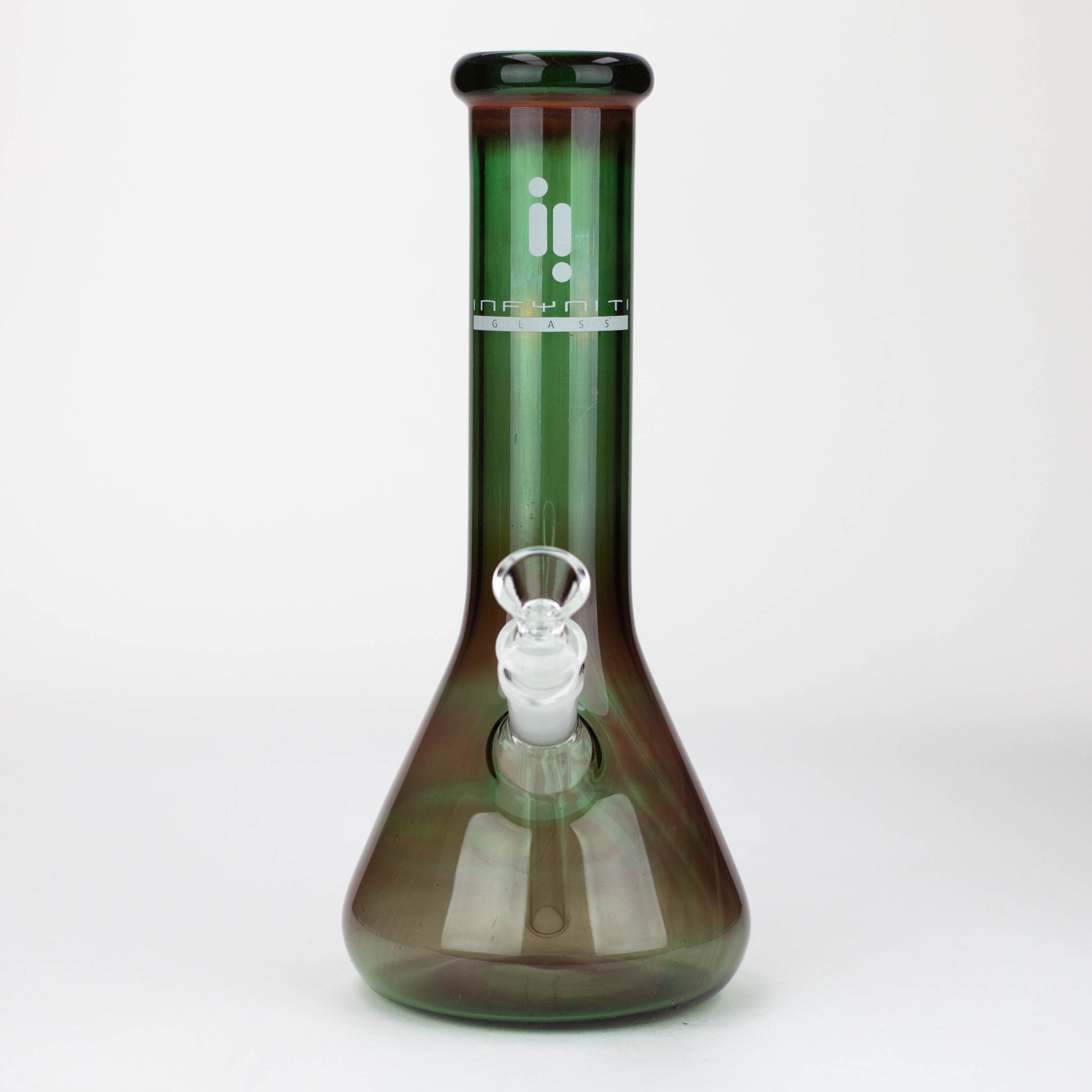 Infyniti |12' Green tube glass water bong_3