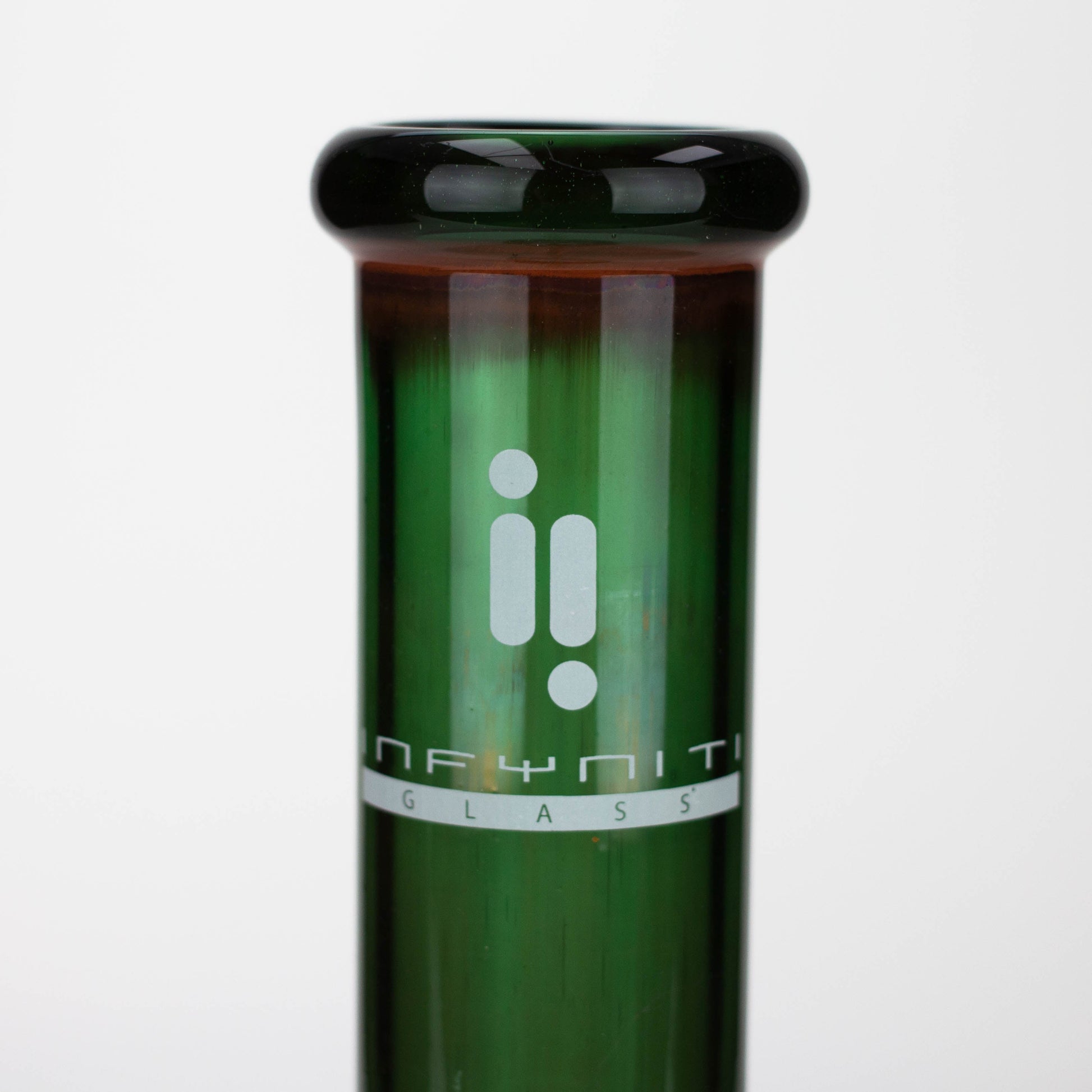 Infyniti |12' Green tube glass water bong_4