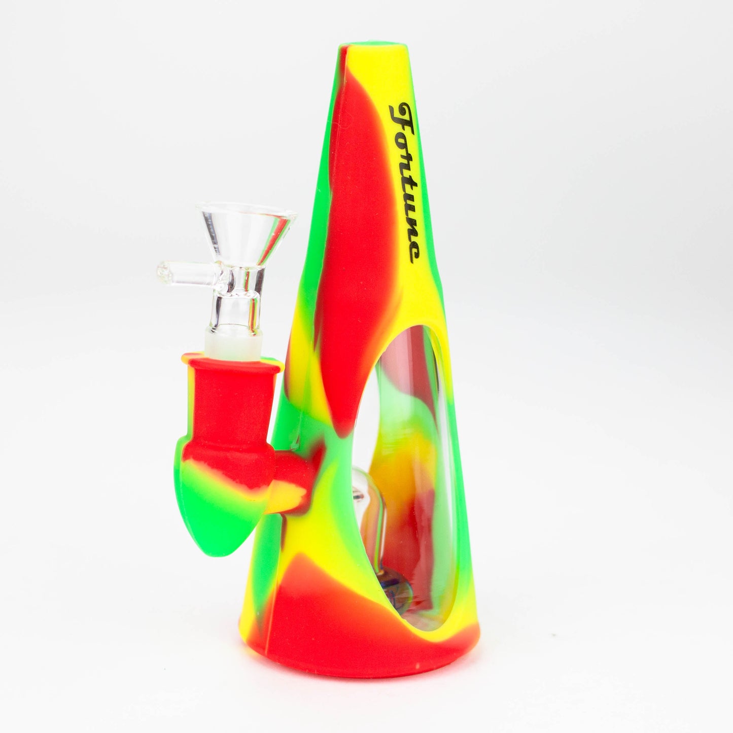 Fortune | 6.5" Multi-color Cone silicone water bong-Assorted [SP1049Q]_6