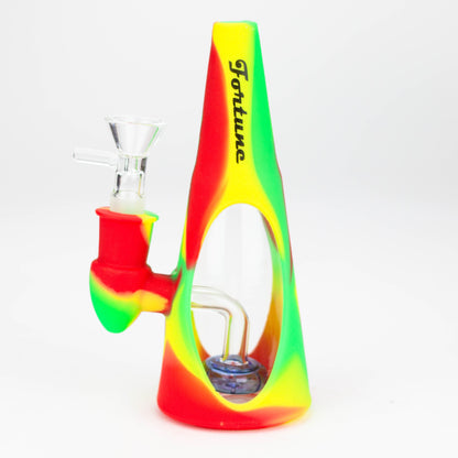 Fortune | 6.5" Multi-color Cone silicone water bong-Assorted [SP1049Q]_1