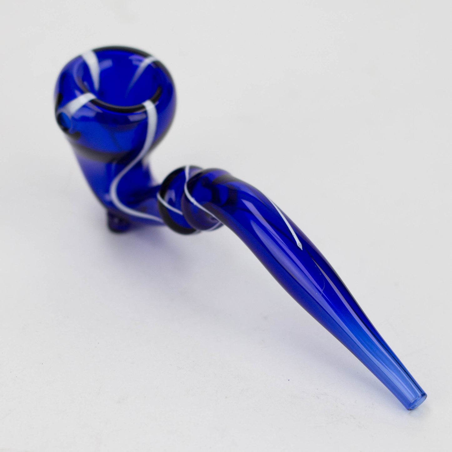 Sherlock shape color glass hand pipe pack of 2_3