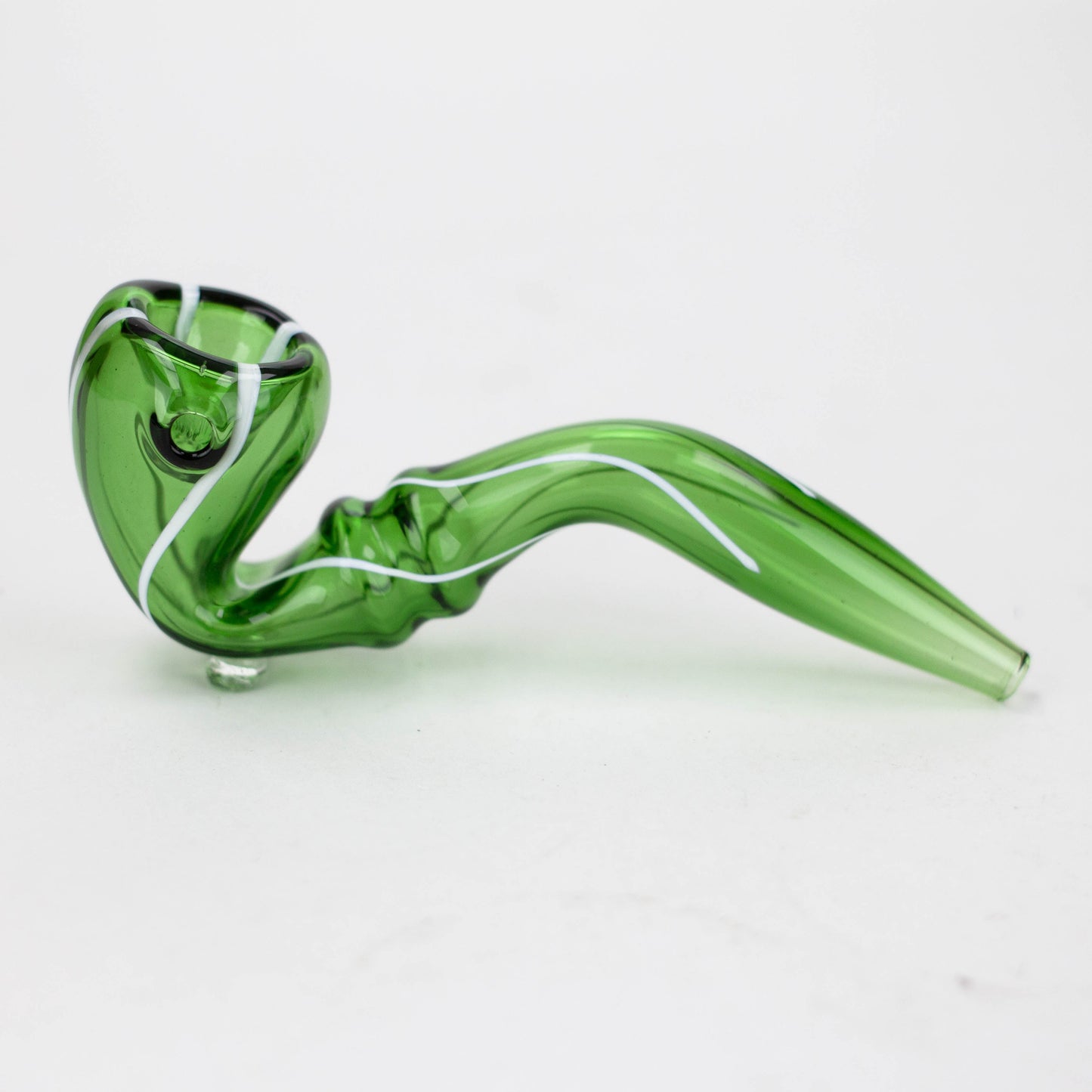 Sherlock shape color glass hand pipe pack of 2_4