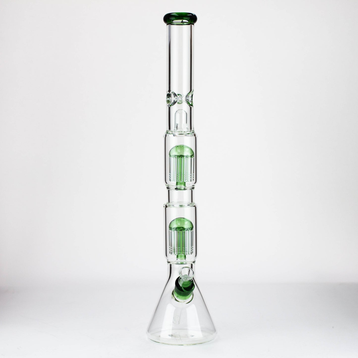 24.5" Dual 8 arms perc, with splash guard 7mm glass water bong [G11124]_10