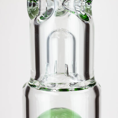 24.5" Dual 8 arms perc, with splash guard 7mm glass water bong [G11124]_12