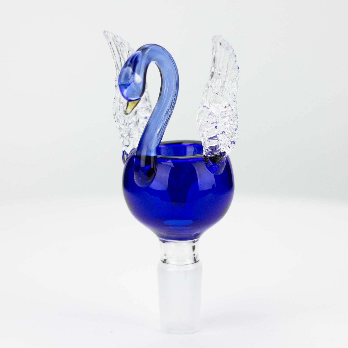 Swan Blue Glass Bowl [LM27]_0