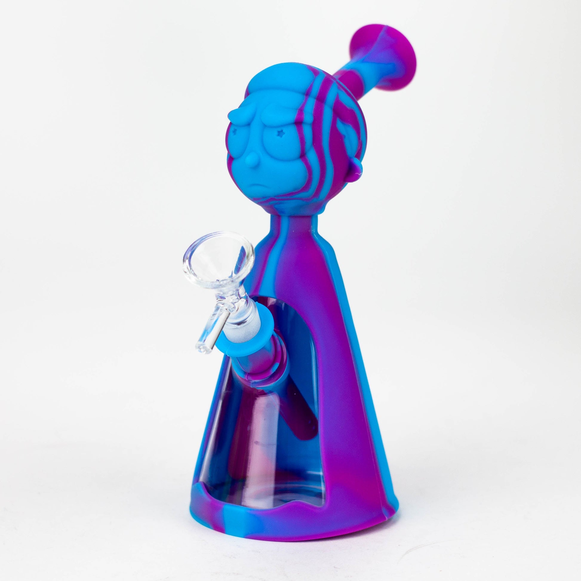 7" RM Cartoon multi colored silicone water bong [H120]_9