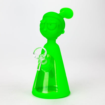7" RM Cartoon multi colored silicone water bong [H120]_8